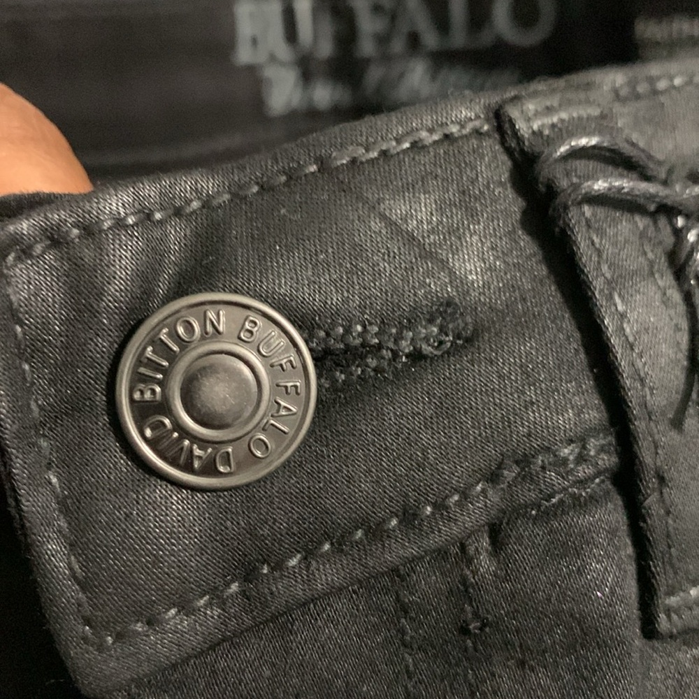 Buffalo David Bitton Mid Rise Faith Black Wax Skinny Jeans - Picture 11 of 15